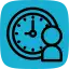icon time person